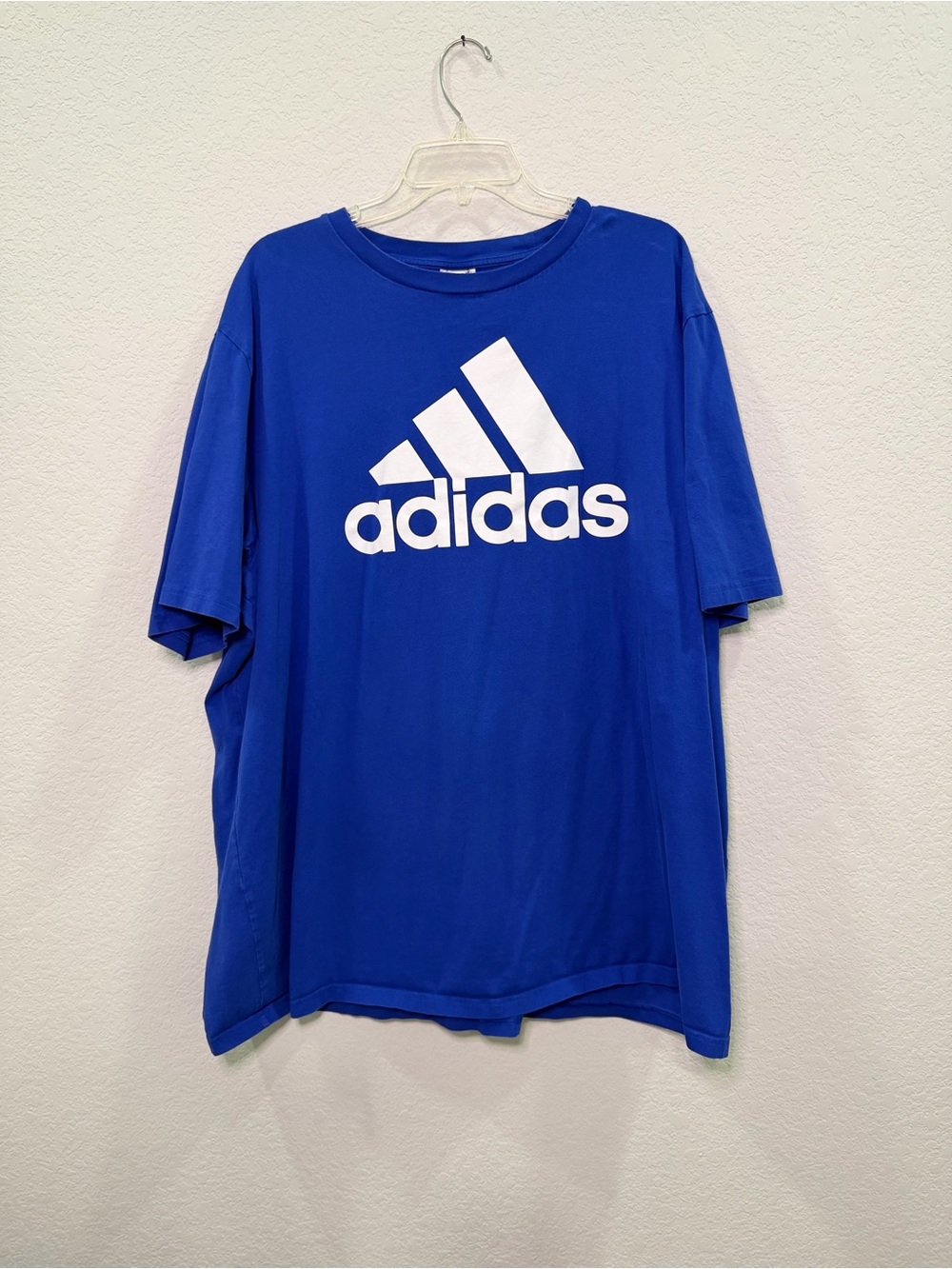 adidas Royal Blue Short-Sleeve Logo Tee